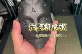 小尺寸的做成钥匙扣怎么样？？#3d打印 #模型 #骷髅机械姬 #潮玩