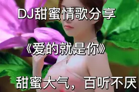 一首DJ甜蜜情歌推荐《爱的就是你》甜蜜大气，听醉了天下多少…视频封面