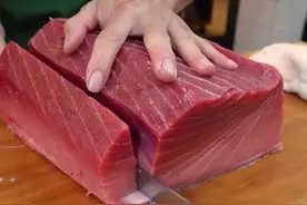 黄鳍金枪鱼#味道好极了你们想吃吗 #刺身美食 #鱼的花式做法