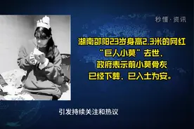湖南邵阳23岁身高2.3米的网红巨人小莫去世已入土为安视频封面