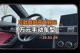 推荐三款既好开又好玩，万元手动挡车型#练手代步车 #手动挡