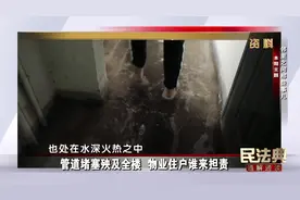 【管道堵塞殃及全楼 物业户主谁来担责】（上）