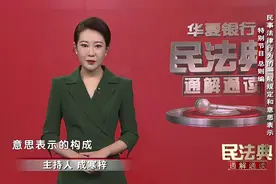 意思表示需要有意图且表达出来#民法典通解通读视频封面