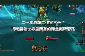 免费揭秘魔兽世界里所有的赚金搬砖方法，更有T0级揭秘 #魔兽世界