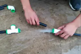 快插接头，安装方便直接插入即可拆卸容易#喷头 #PE #管道