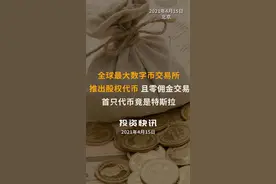 全球最大数字币交易所推出股权代币，且零佣金交易！首只代币竟是特斯拉#币安公司#数字货币#股权代币#特斯拉视频封面