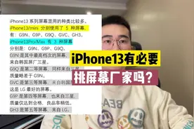 iPhone13哪种屏幕更好？有必要挑选屏幕吗？#湾仔的华强北日记视频封面