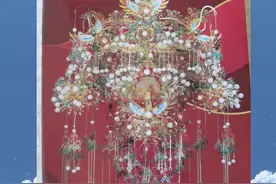 #凤冠霞帔 #做手工我是认真的 #纯手工打造 #国风古韵 #手工diy视频封面