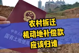 农村拆迁机动地补偿款应该归谁？#三农 #土地补偿 #土地视频封面