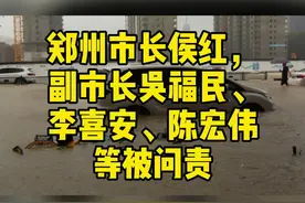 郑州市长侯红，副市长吴福民、李喜安、陈宏伟等被问责视频封面