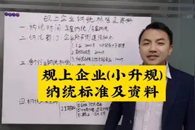 规上企业纳通标准及所需资料，还不是规上企业的可以收藏一下视频封面