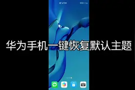 华为手机一键恢复默认主题#手机 #手机技巧 #华为手机 #玩机技巧