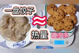 热量分享丨吃一盘饺子or趣多多丨一百克的饺子丨一百克的饼干有…