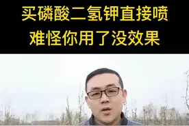 #磷酸二氢钾 买回来直接就喷，难怪你用了没效果   #三农 #农业种植 #农资人 #新农人 #种植 #农业技术 #三农笔记 #涨知识 #新农人计划2021 @田秘书三农笔记 视频封面