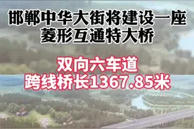 #抖in邯郸 邯郸中华大街将建设一座菱形互通特大桥。视频封面
