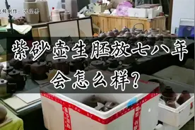 放了七八年的紫砂壶生胚，不烧成壶，它会怎么样？#紫砂壶视频封面