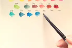 史明克大师级自配19色试色～#水彩 @抖音短视频视频封面