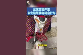 武汉交警严查未安装号牌电动自行车！#遵纪守法