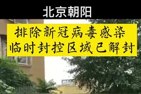北京朝阳：排除新冠病毒感染，临时封闭区域已解封视频封面