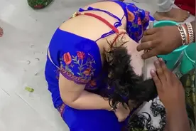 印度小姐姐体验路边理发，直接把头发剃头，颜值瞬间飙升#时尚视频封面