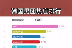 韩国男团排行，你pink哪家欧巴呢？#exo#防弹少年团#东方神起#superjunior#bigbang视频封面