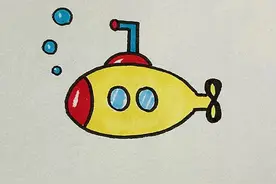 C和7画潜水艇，一学就会#一学就会系列 #零基础学画画 #简单易学 #简笔画 @DOU+小助手 @抖音短视频 