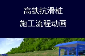 高铁抗滑桩施工教学 #施工动画