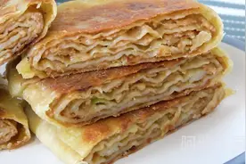 千层肉饼这样做最简单，皮薄层多，外酥里嫩，保证吃一次就忘不了