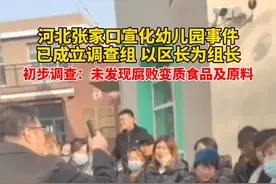 #河北张家口宣化幼儿园事件，已成立调查组，以区长为组长，初步调查：未发现腐败变质食品及原料视频封面