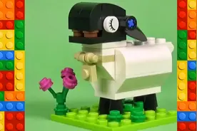 乐高积木玩具拼装教程:小绵羊#玩具 #积木 #乐高 #羊 #动手能力