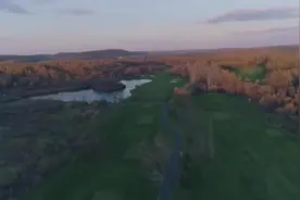 长春净月球场制作中！先看一下航拍画面，真实1：1制作视频封面