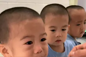 三胞胎吃药了💪视频封面