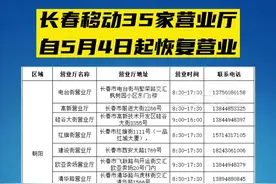长春移动35家营业厅自5月4日起恢复营业#长春视频封面