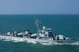 人民海军退役护卫舰金华舰（弦号534