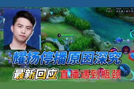 耀扬停播原因深究，最新回应是直播遇到了瓶颈#耀扬 #停播 #王者