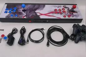 正版潘多拉家用双摇杆游戏机使用教程，然后接电视，显示器