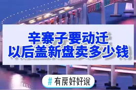 辛寨子要动迁，以后盖新盘卖多少钱？#有房好好说 #房价 #买房 #你怎么看 #大连 视频封面
