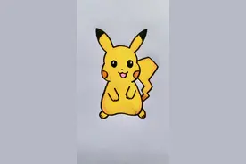 画一只可爱的皮卡丘，一看就会。#简笔画 #卡通画 #皮卡丘视频封面