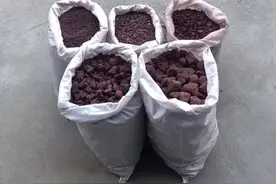 这期看看红火山石多个规格的颗粒度对比和用途#火山石 #多肉土