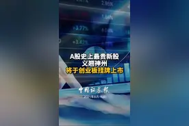 A股史上最贵新股义翘神州将于创业板挂牌上市#股票#新股#投资#理财#财经@抖音短视频