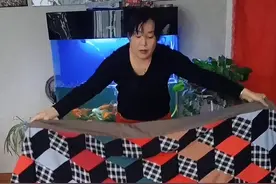 想学拼布门帘今晚直不见不散#手工缝制 视频封面