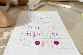 了解行和列的关系，培养小朋友的观察能力
