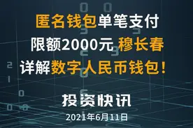 匿名钱包单笔支付限额2000元，穆长春详解数字人民币钱包！#数字人民币 #穆长春视频封面