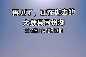 2021年11月10日中午，作者夫妇与友人来到大荔县南洛河北堤坝，眺望正在消失的同州湖，心里酸酸的，感觉非常的惋惜……#记录生活真善美#醉美古徵#古徵印象@清爽绿 @紫荆花园 视频封面