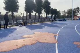 #田径 #三级跳远 第一次跳沙坑9米板，成绩9.88M，冬训完上10M视频封面