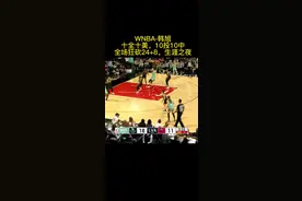 #韩旭 生涯之夜 前10投10中，全场狂砍24+8，率队大胜西部第一#WNBA视频封面