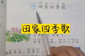 二年级上册语文《田家四季歌》课文讲解#二年级语文