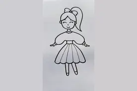 教你画可爱的小女孩#简笔画 #一起学画画视频封面