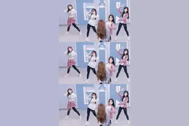 #虞书欣 这是第二次离#lisa 这么近了吧，当lisa亲自教欣欣的时候她是有多开心啊@DOU+小助手