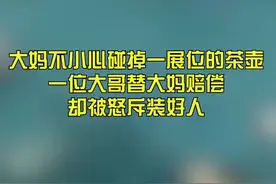 19日，黑龙江哈尔滨展会上，一大妈不小心碰掉展位上的茶壶，女工作人员不依不饶…视频封面